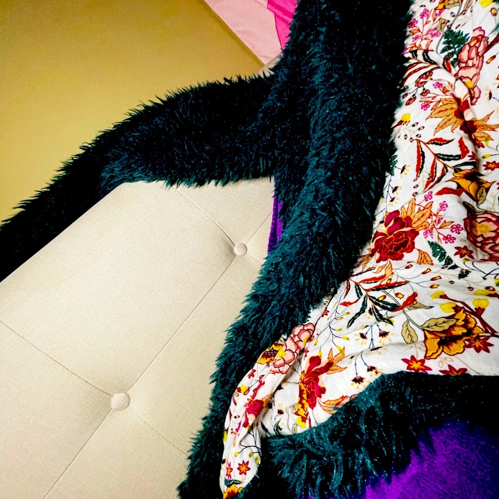 Vintage-Look 💚 Fluffy 💚 Jacket